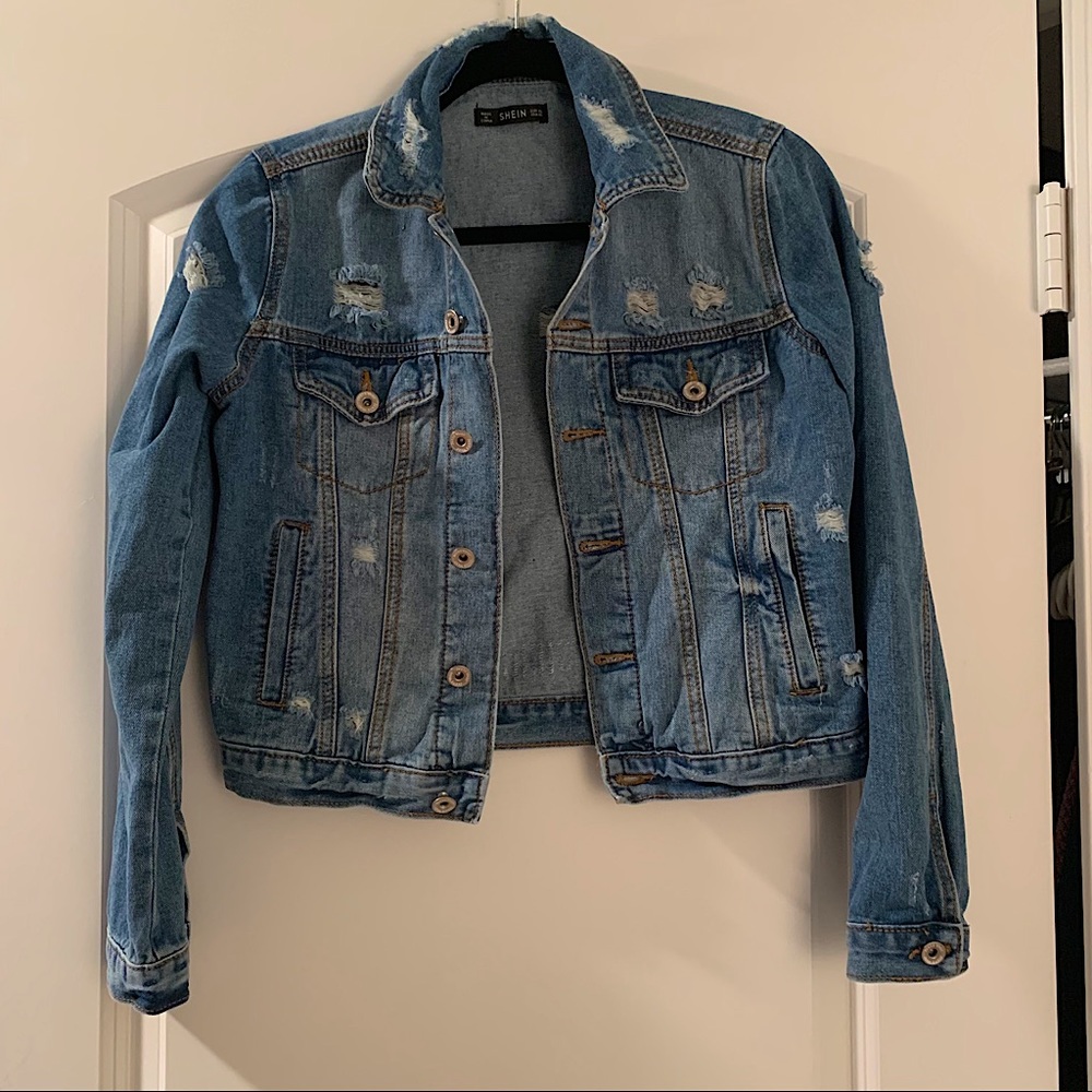 Distressed Denim Jacket